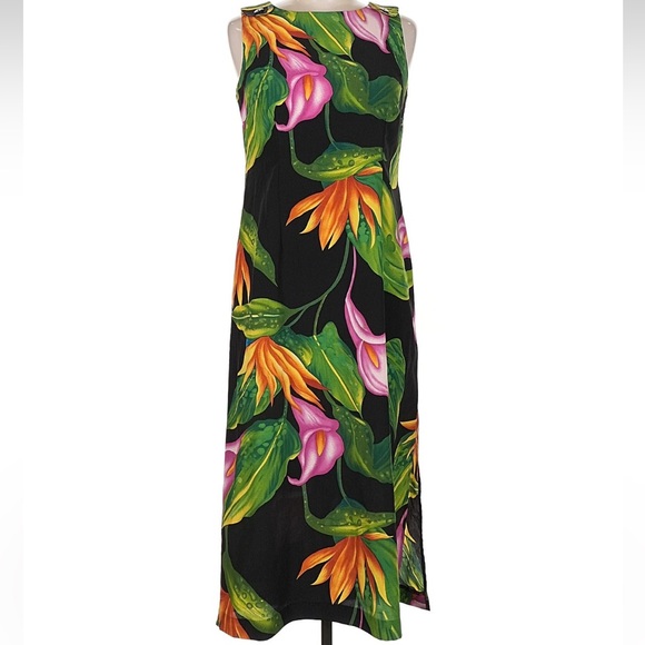 Dresses & Skirts - Tropical Floral Sleeveless Dress